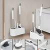 4-in-1 Bathroom Toilet Brush Long Handle WC Cleaning Brush Toilet Washing