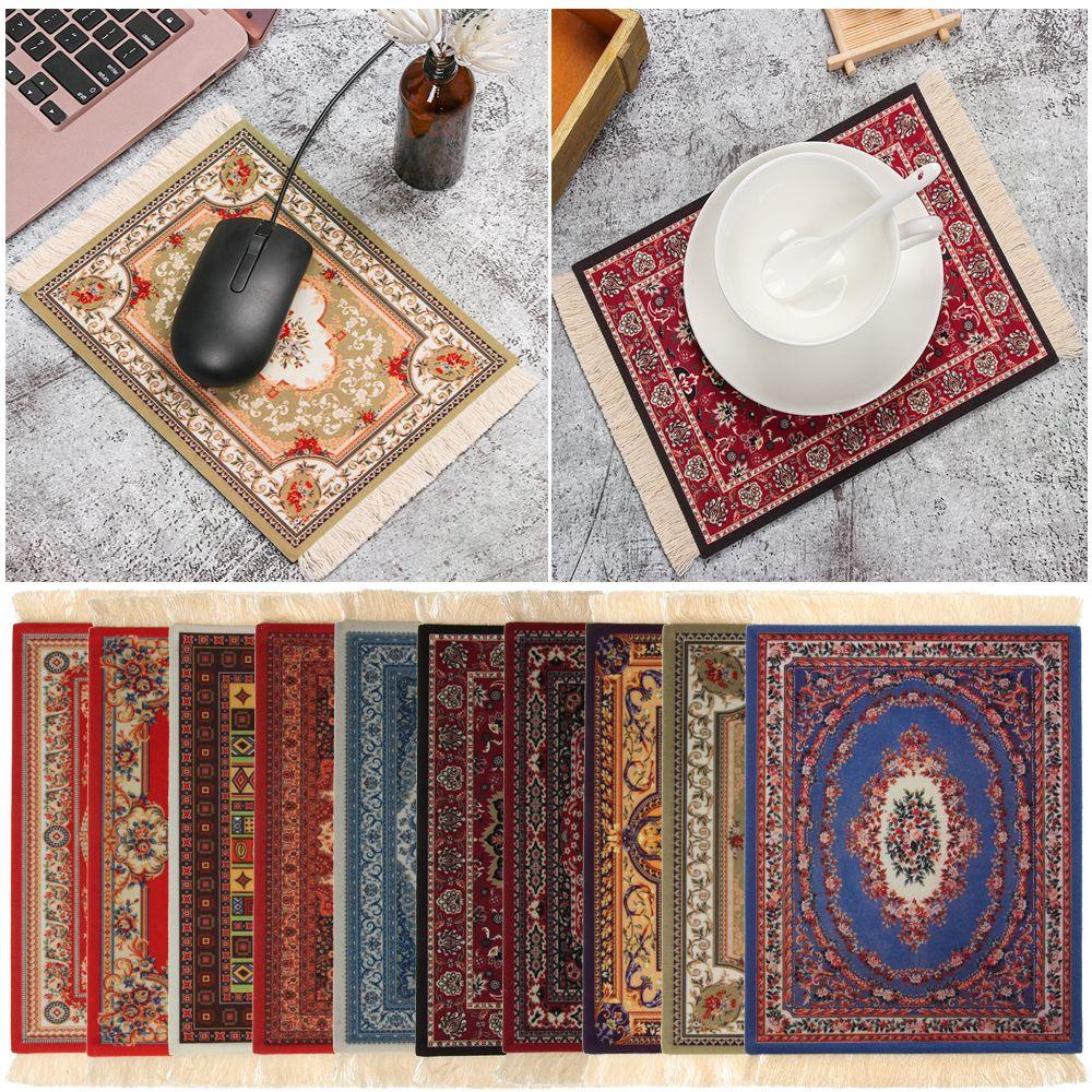 Подставка резиновая противоскользящая прочная настольная декоративная подставка для мышей коврик для стола подушка для мыши персидский ковер стиль