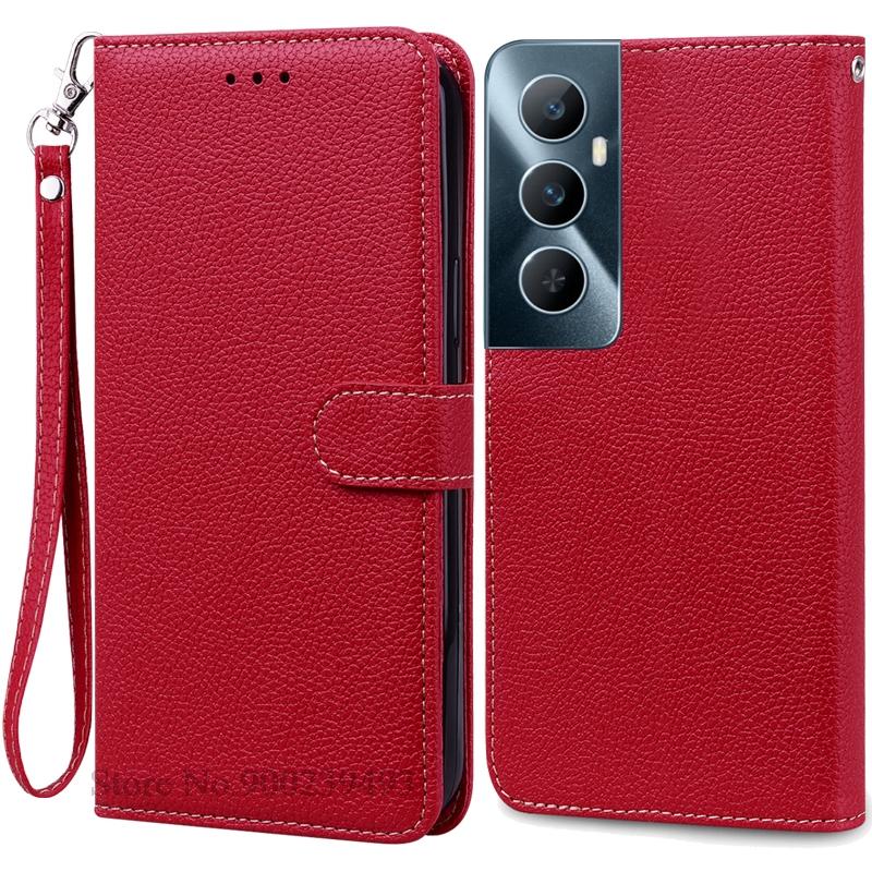 Для Realme C65 Чехол Кожаный Кошелек Книжка Чехол для Телефона Для Realme C65 4G Coque Fundas Для Oppo Realme C65 Чехол для Телефона