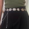 Retro Light Luxury High-End Metal Waist Chain Girls Accessories Dress Suit Sweater Waist Chain Belt