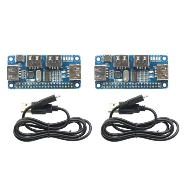 Компактный USB-модуль расширения UART Добавляет 4 USB-порта для устройств Raspberry Встраиваемые проекты Компактный дизайн