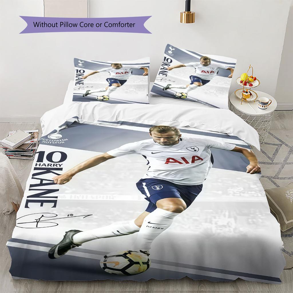 Harry Kane Hero Bedding Quilt Set Quilt Cover Pillowcase Home Decoration Birthday Gift (1 * duvet cover + 2 * pillowcase, without core)