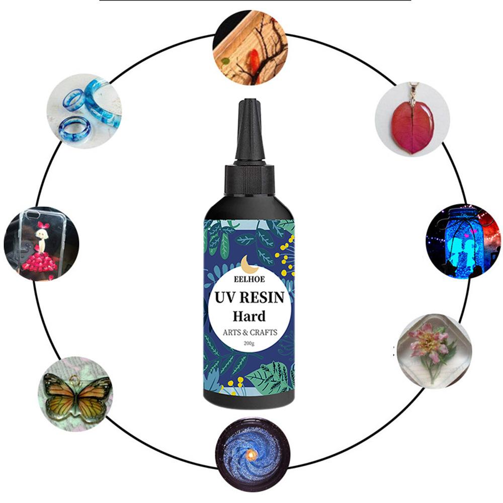 Высокопрозрачный УФ-клей на основе смолы, клей для ногтей DIY, Cochlear, УФ-бестеневой клей, быстросохнущий клей для капель