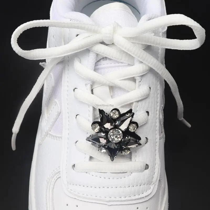 Роскошные стразы Зажимы для украшения обуви Разноцветные драгоценные камни Шармы для обуви Жемчужные шнурки для кроссовок Бриллиантовые пряжки Аксессуары для обуви