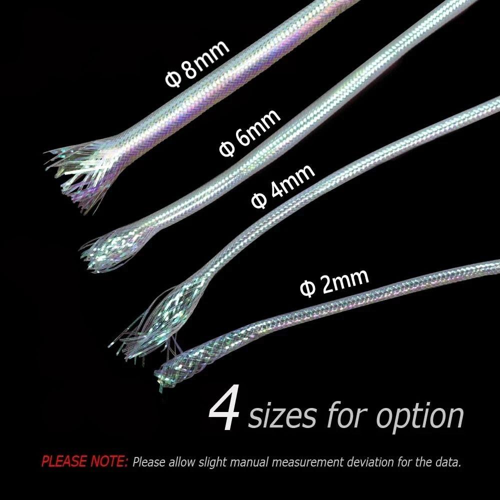 Наживка из жемчуга, белая рыбья чешуя, трубка для тела, рыболовная трубка Мэйлора, плетеная трубка с вспышкой, жемчужная трубка Мэйлора