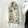 Winter Bohemina Ethnic Floral Viscose Shawl Wrap Lady Thin Scarves Fashion Tassel Pashmina High Quality Foulard Hijab Sjaal