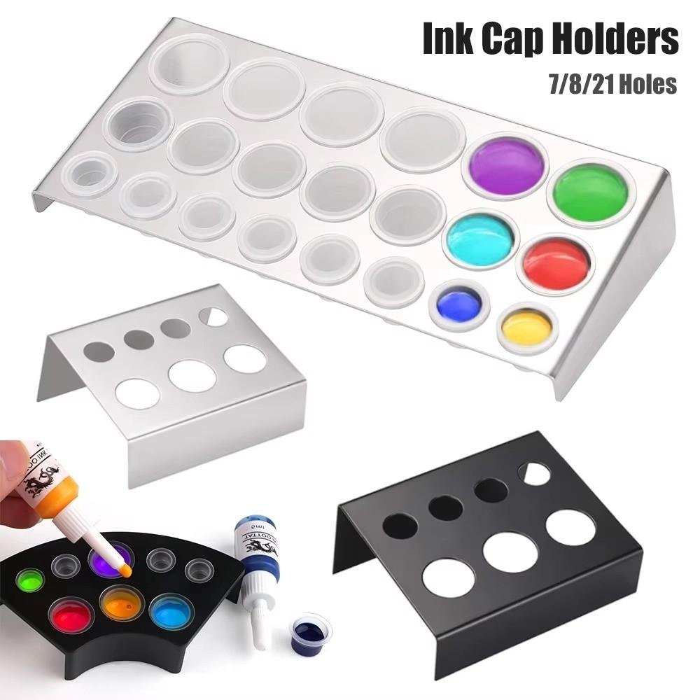 7/8/21 Holes Tattoo Tool Professional Pigment Container For Body Art Tattoo Supplies