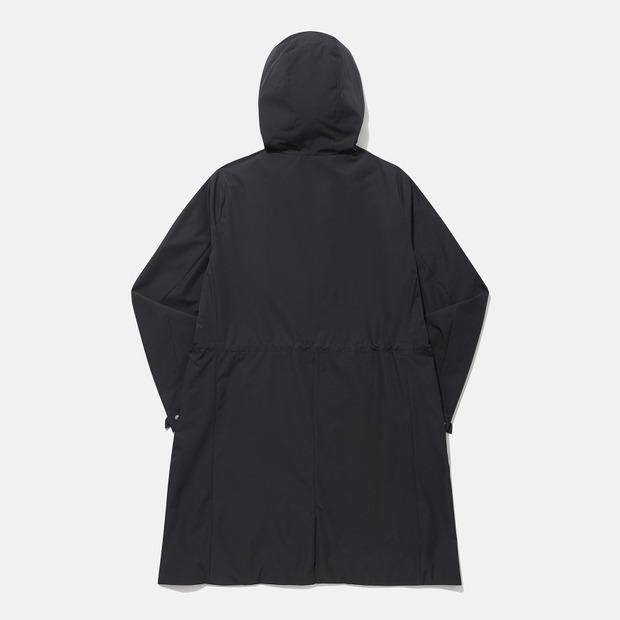 Descente [Dualis] Женское утепленное длинное пальто для непогоды Черное (Sp312Djk92)