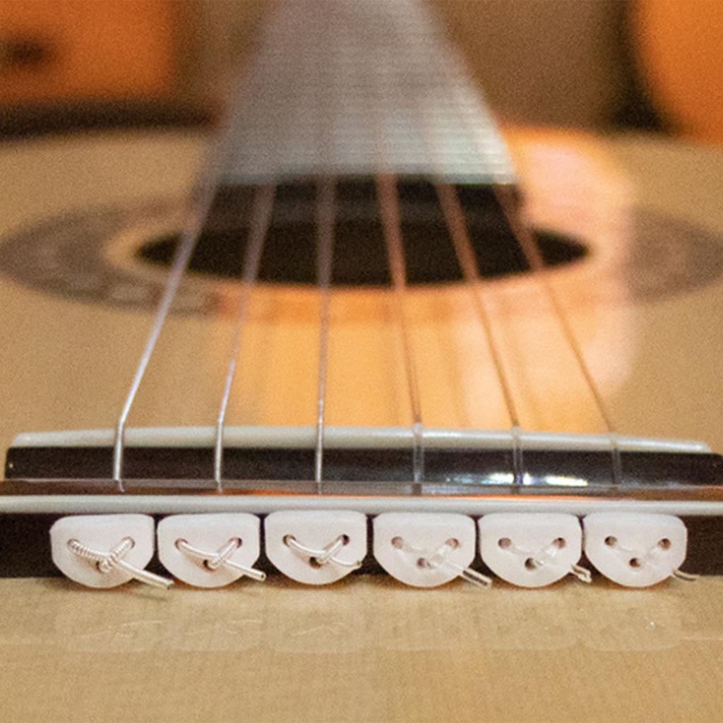 12 шт. Пластиковые фиксаторы струн для гитары, бусины для бриджа, 3 отверстия, бусины для бриджа гитары, фиксаторы струн для классических гитар