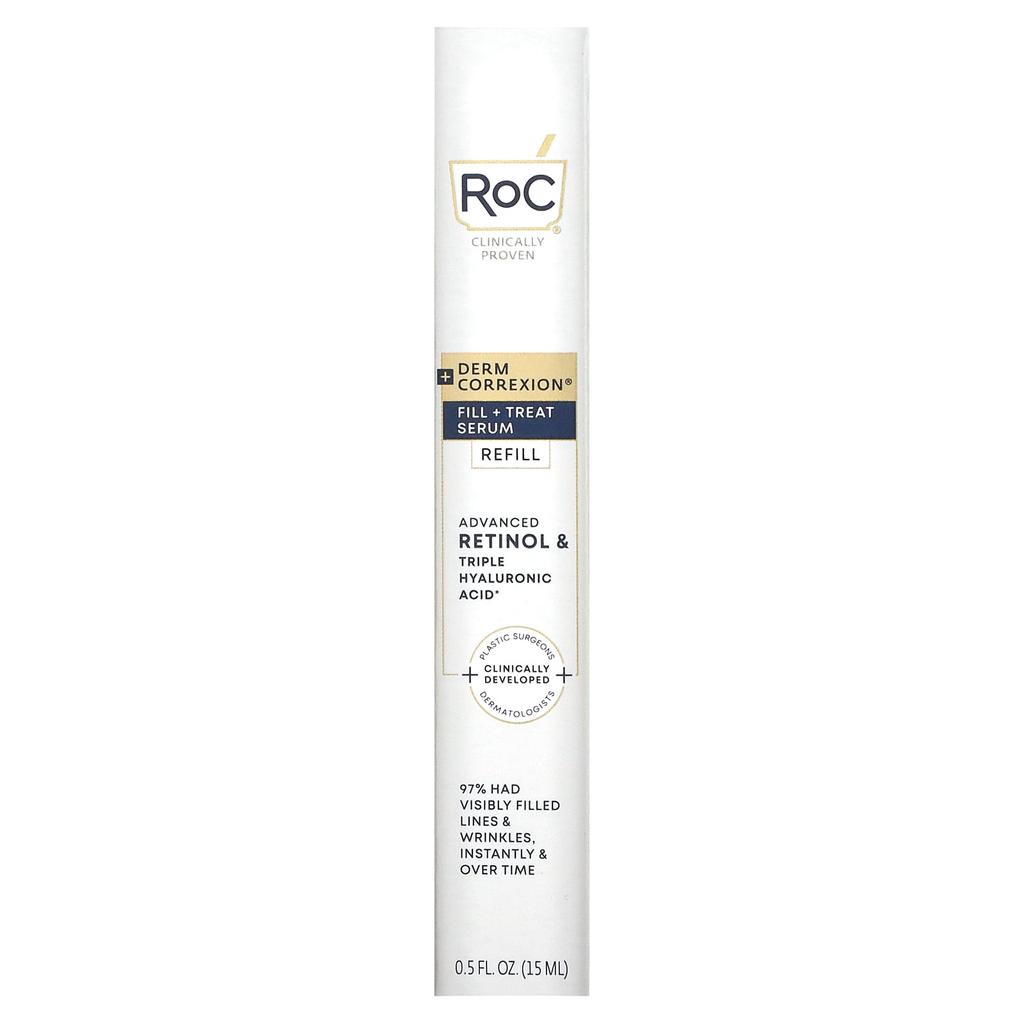 Roc Derm Correxion, пилинг + сыворотка для ухода, сменный блок, 0,5 жидких унций (15 мл)