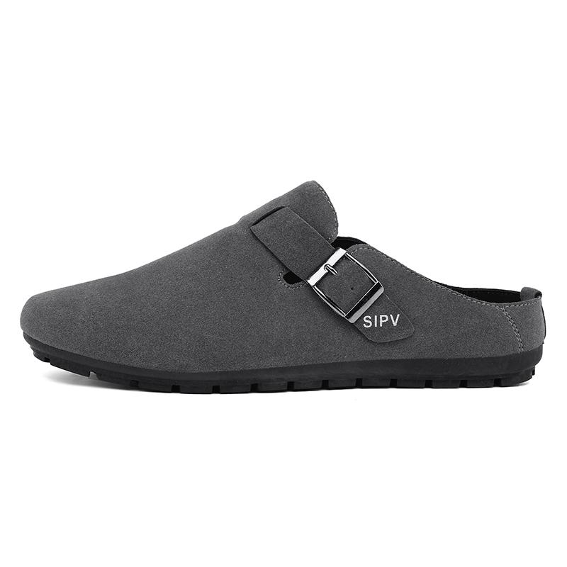 Новые модные универсальные тапочки с круглым носком для мужчин, нескользящие, летние модные повседневные сандалии для отдыха на открытом воздухе, плоские туфли для мужчин, легкие