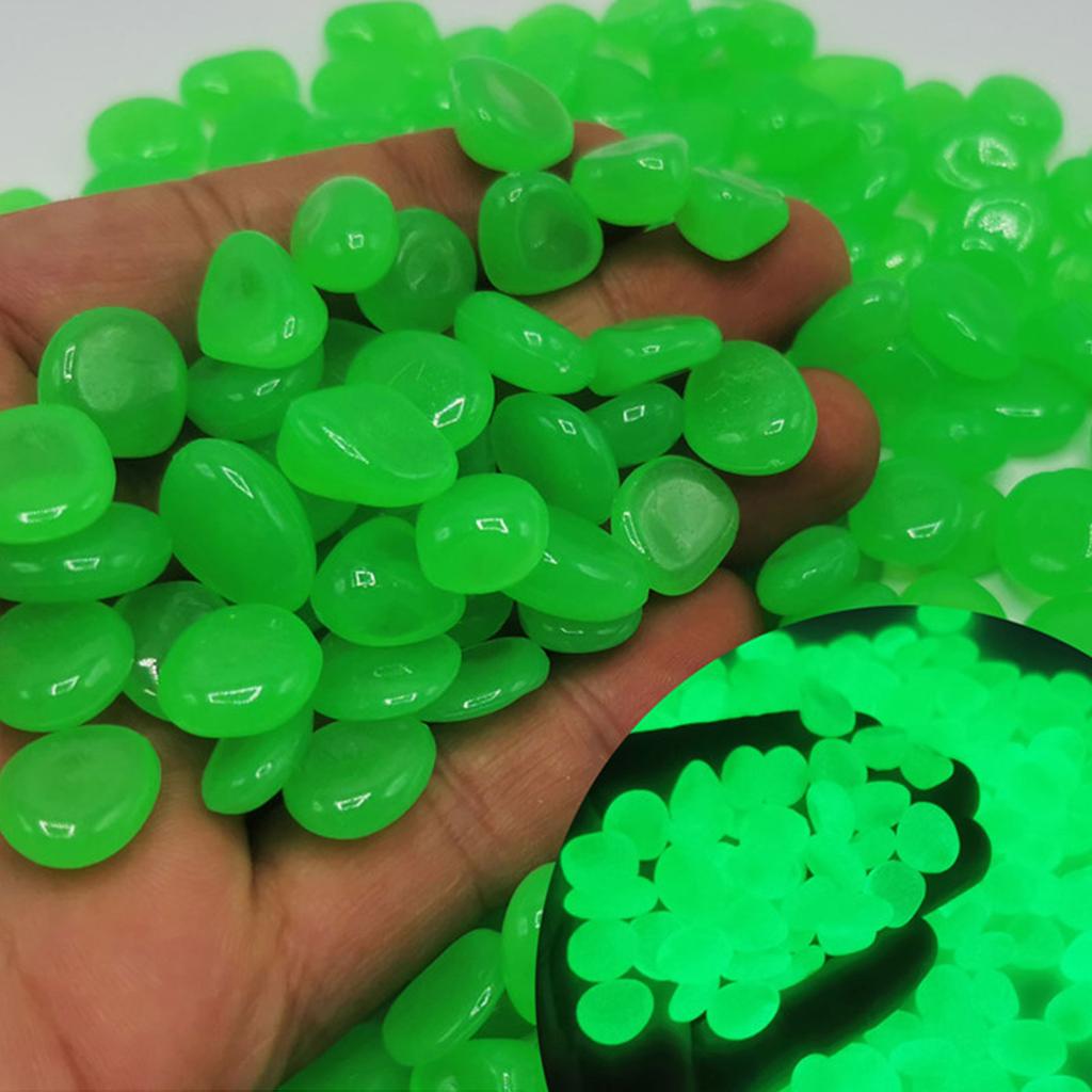 300 шт./пакет, светящиеся камни для сада и двора, светящиеся в темноте, украшения для аквариума, натуральные кристаллы, камни