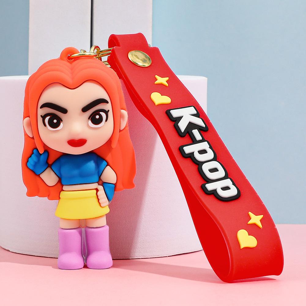 Аниме фильм Kpop Охотники на демонов Девушки Дерпи Брелоки Кукла Милый Тигр Экшн Модель Игрушка Коллекция Подарки