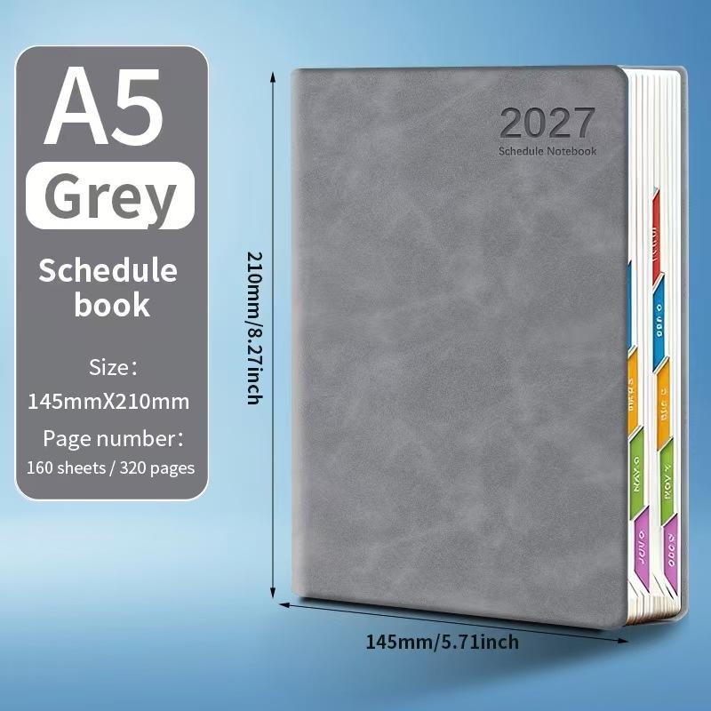 2027 Planner Efficiency Agenda Book Thick Paper Weekly Monthly Schedule Notebook for School Office Business Use
