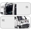 1/32 Scale Model Vehicles for Initial Letter WULING Fan MPV Metal Model Car Sound and Light Pull Back Toy Sophisticated Gift Choice
