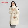Yaya Women's Mid-Length Hooded Duck Down Winter Jacket