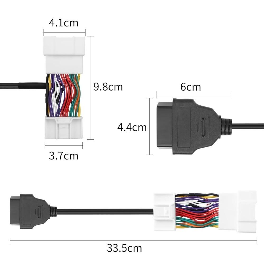 26 Pin to 16 Pin OBD2 Diagnostic Harness OBD2 Diagnostic Adapter Vehicle Fault Code Reading