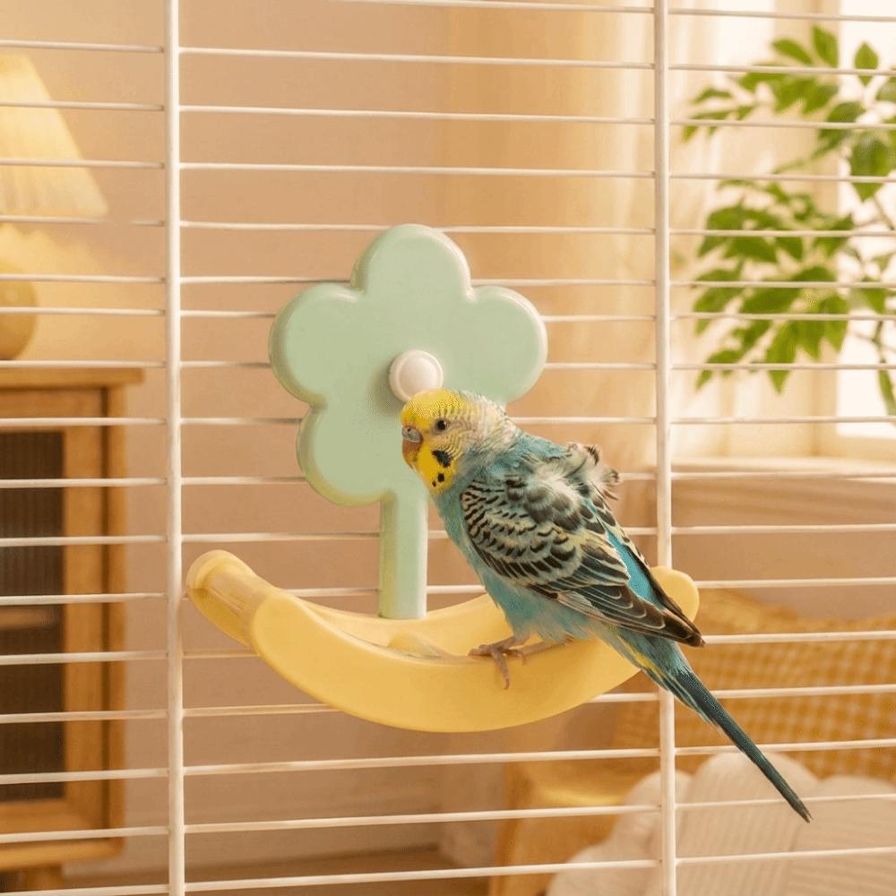Anti Slip Bird Swing Toys Bite Resistant Climbing Ladder Toy Parrot Stand Wheel Indoor Active Play