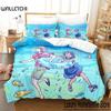 Комплект постельного белья Deji Meets Girl Single Twin Full Queen King Size Bed Set Adult Kids Bedroom Duvet cover Sets Anime Bed Sheet Set
