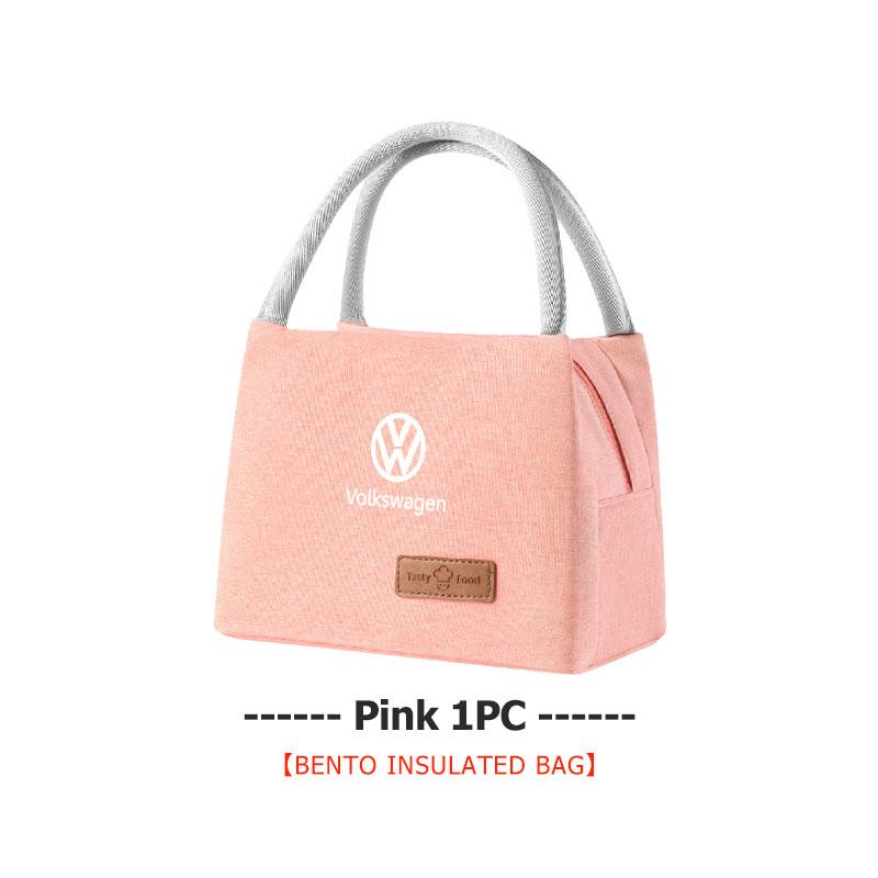 For Volkswagen VW Lunch Box Insulation Bag Picnic Case Food Organizer Bento Scirocco Jetta Beetle Golf 4 5 6 Passat Polo B5