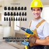 Multi-Spline Easy Out Bolt Extractor 26pcs Screw Extractor Set Tap Extractors Sturdy Build Heavy-Duty Performance For Efficient