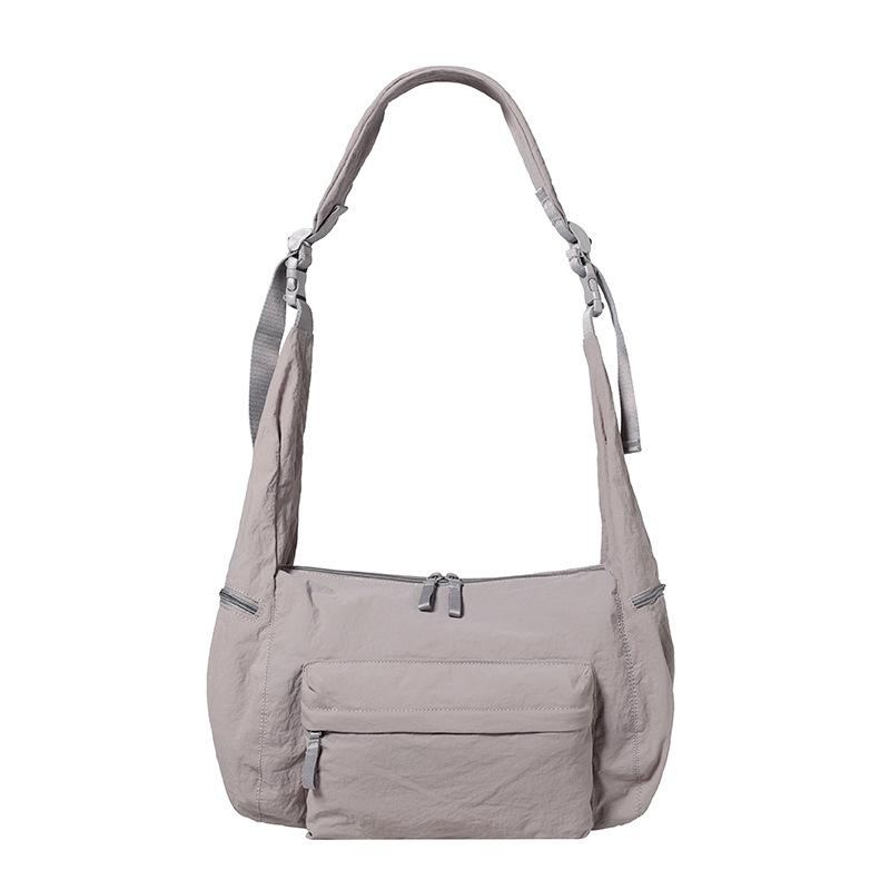 Waterproof Nylon Bag Unisex Large Capacity Sports Shoulder Bag Crossbody Bag