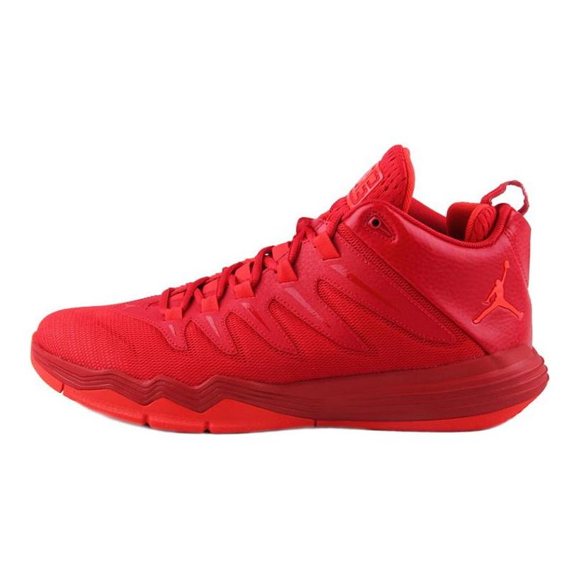 Jordan CP3 9 Амортизация Нескользящая Покрытие Легкий Отскок Средняя высота Баскетбольные кроссовки Мужские Красный 829217-605