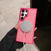 Metal  Magnetic Charging  Phone Case With Lens Film Protector Phone case  for Samsung S25 S24 ultra