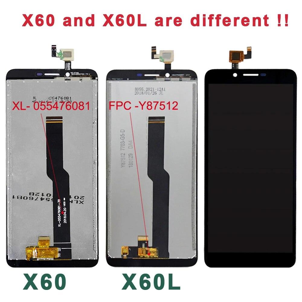 Для Doogee X60L ЖК-дисплей + сенсорный экран в сборе, запасная часть 5,5 дюймов, аксессуары для телефонов, запасные части
