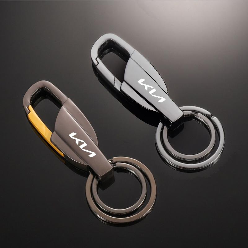 JUNT9 Suitable for Kia Sportage Ceed Picanto Rio ProCeed Niro Morning Stonic 5 3 4 K7 K5 K8 K3 Metal Keychain Car Accessories