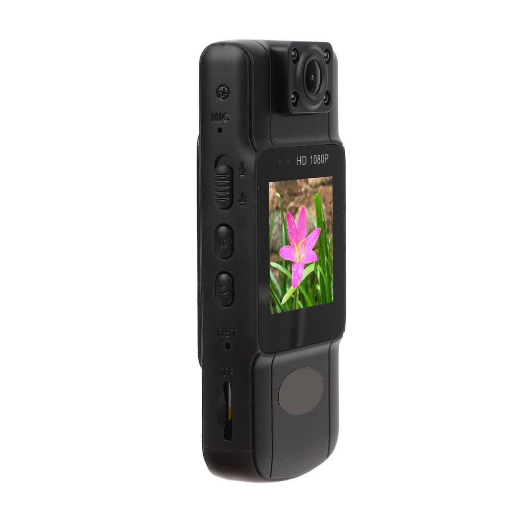 Wearable Camera 2K Night Vision 180 Degree Lens Rotation Magnetic Body Worn Sports Camera with Back