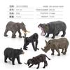 Simulation Wild African Animal Model Rhino Hippo Buffalo Black Bear Elephant Orangutan Mini Combination