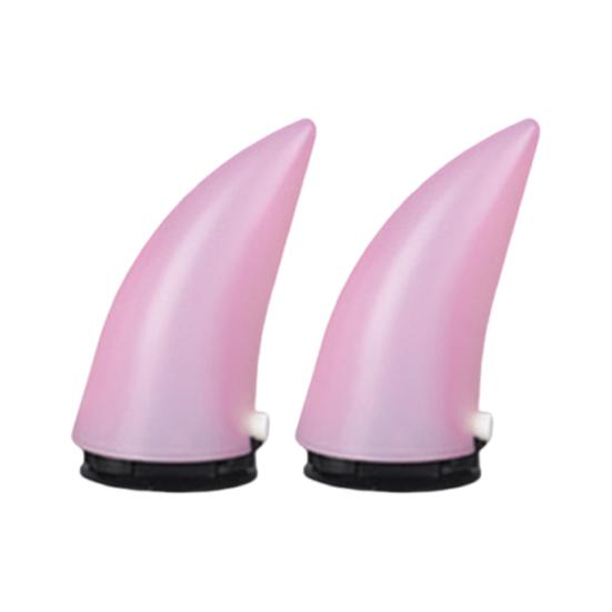 2 шт. Универсальное украшение для шлема с изображением демонов-рогов для ночной езды, персонализированные светодиодные фонари для шлема, перезаряжаемые через USB, украшение для шлема