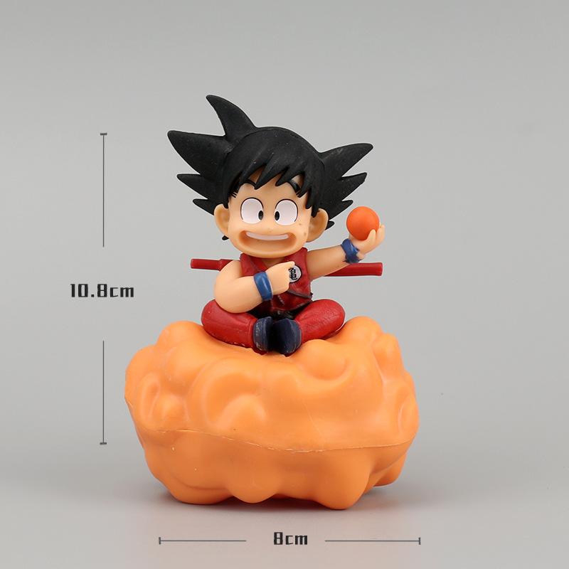 10 см Аниме Кукла Dragon Ball Z Супер Сайян Гоку Сидит На Облаках ПВХ Фигурка Действия Модель Подарок Детские Игрушки Декор Украшение Для Торта