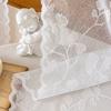 Жаккардовая Кружевная Полуштора 1 шт. Цветочная Короткая Панель с Карманчиком для Штанги для Декора Окна Кухни Кафе