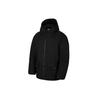 Sport Windbreaker 2-In-1 Plain Hooded Cotton Jacket Women Outerwear Black DD4661-010