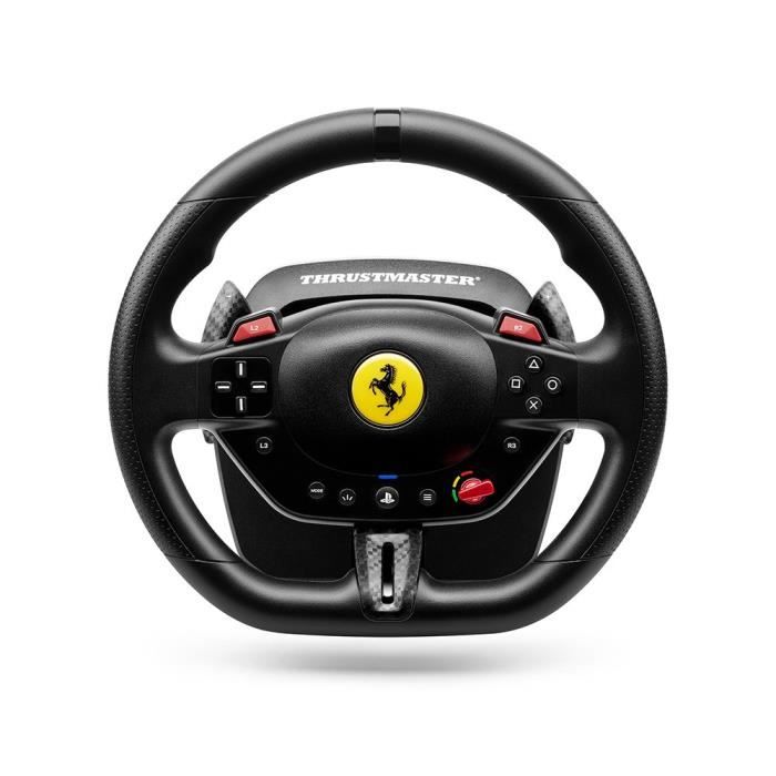 Volant + pédalier - Thrustmaster - T98-P Ferrari 296 GTB - Sans système audio - USB filaire - Noir