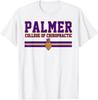 Мужская и женская футболка Palmer College of Chiropractic с винтажным дизайном в виде арки