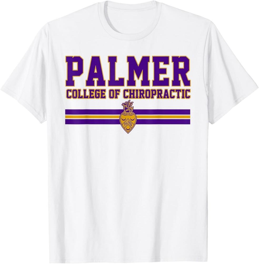 Мужская и женская футболка Palmer College of Chiropractic с винтажным дизайном в виде арки