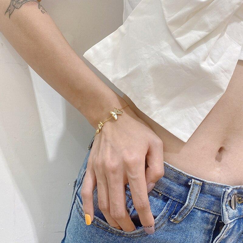 925 Sterling Silver Butterfly Charm Bracelet For Women Elegant White Shell Zircon Chain Bracelet Birthday Gift