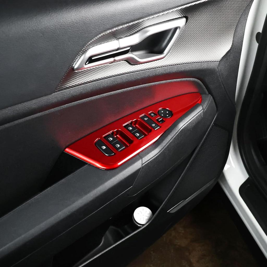 YOUTOOCAR Door Lock Switch Covers Compatible with Kia Sportage 2023-2025 Accessories (Wood Grain)