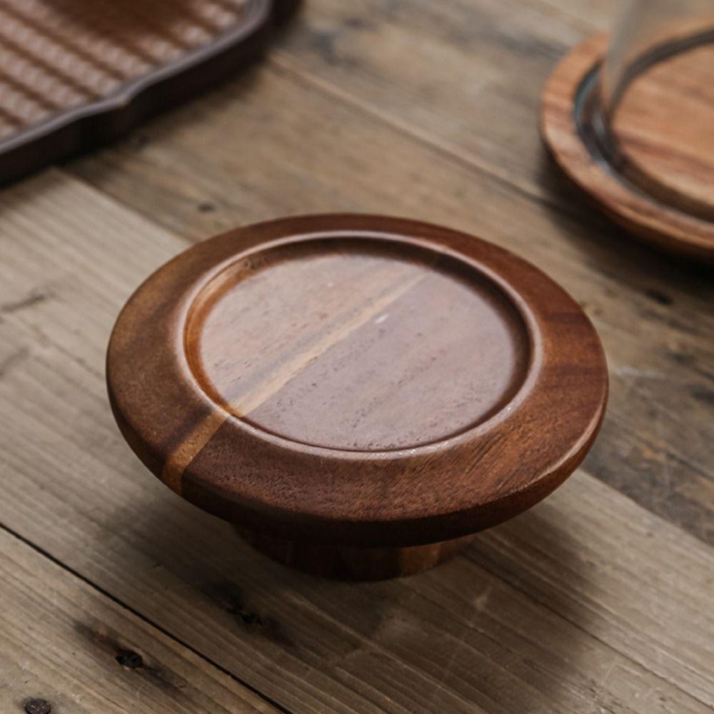 Со стеклянным пылезащитным чехлом, подставка для десерта, деревянный поднос для хранения, столовые приборы, коробка для масла, магазин