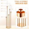 5-рожковый напольный канделябр высотой 42,5 дюйма, золотой подсвечник, центральные подсвечники для столов, металлический подсвечник-канделябр для хри
