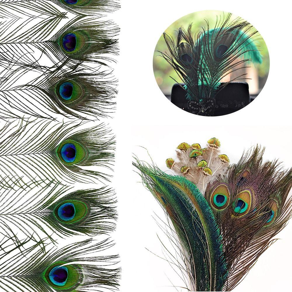 for Centerpieces Natural Peacock Feathers Colorful Feathers Feather Boas Flower Arrangement