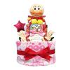 Торт из подгузников KanonBabys для девочек, на Baby Shower, День Рождения, Подарок на Baby Shower, 2 яруса, Размер S anp2111