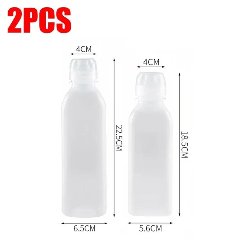 Kitchen Oil Bottle Plastic Seasoning Squeeze Bottle Dispenser for Salad BBQ Sauce Condiment Containers Cooking Tool