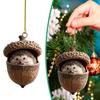 1/8Pcs Christmas Ornament Acrylic Forest Animal Acorn Ornament Holiday Party Hanging Decoration Christmas Gift