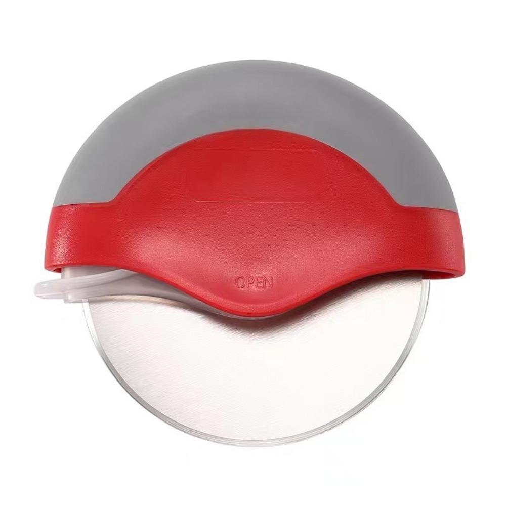 Stainless Steel Pizza Cutter Round Rotating Pizza Cutting Slicer Creative Pizza Slicer for Home