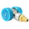 R134A High Low Quick Coupler Connector Adapter 2Pcs Car Air Conditioner Fluoride Converter