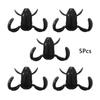 5Pcs Frog Soft Bait 2.5cm 2.25g Frog Baits Artificial Mandarin Fish Snakehead Bass Fishing Lure Swimming Posture Biomimetic Lure